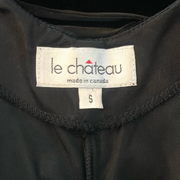 Vintage Velvet Le Chateau Black Lace-Up Mini Flate Dress Like New - Picture 6 of 6